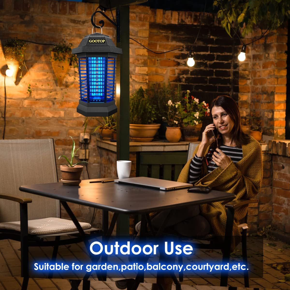 4200V Bug Zapper - 10Y Lifespan | Indoor/Outdoor, Waterproof | 6.5ft Cord - Mosquito & Fly Killer