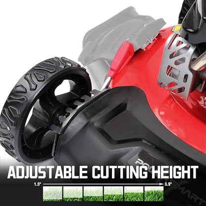 PowerSmart Gas LawnMower 21-Inch 144 cc OHV Engine 3-in-1 PushMower with Bagging,Great for LawnBusiness(DV8621P)