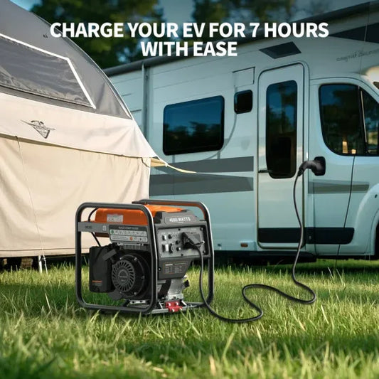 Efurden 4000W Portable Inverter Generator – Gas Powered, Quiet, ECO Mode, Home & RV Backup