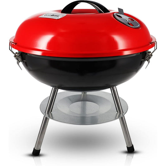 GasOne Mini Grill – 14" Compact, Secure Lid & Smart Venting – Ultimate Camping & Backyard BBQ!
