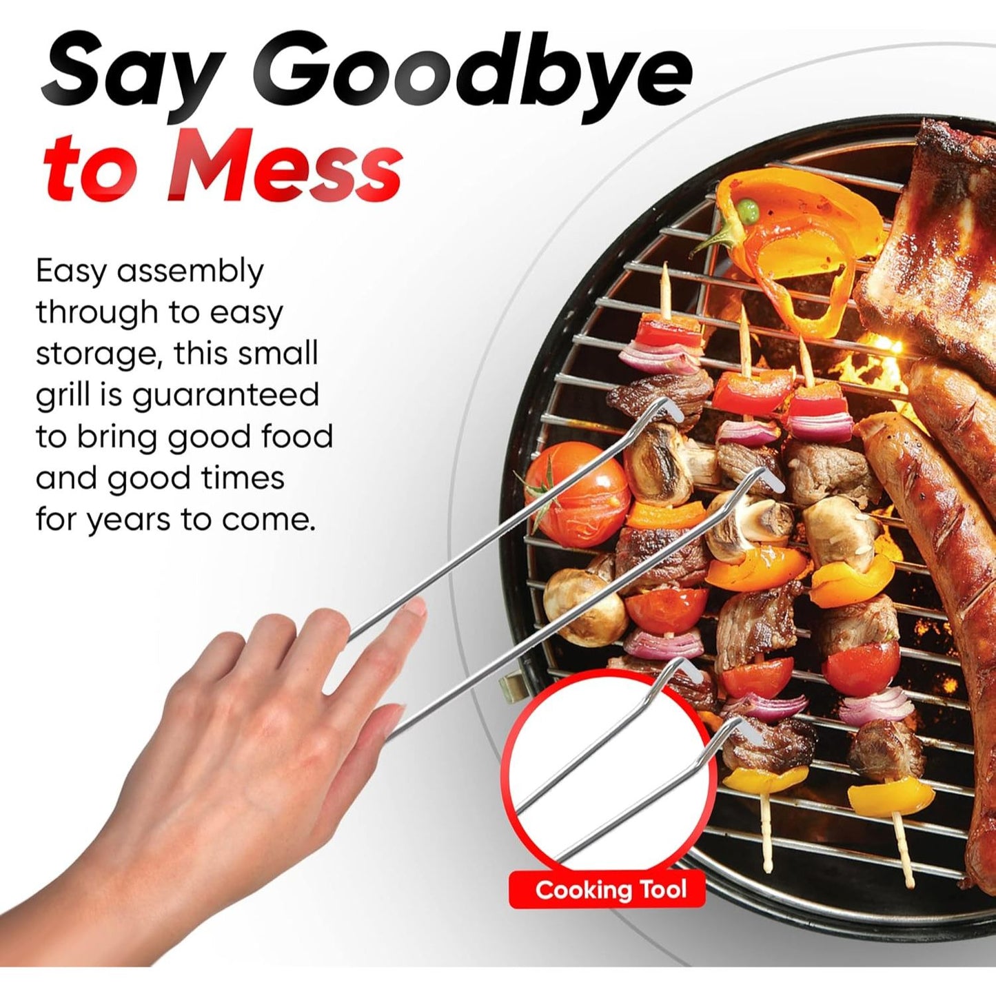 GasOne Mini Grill – 14" Compact, Secure Lid & Smart Venting – Ultimate Camping & Backyard BBQ!